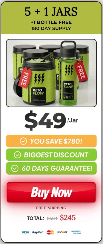Buy KetoFlow 6 jar best value pack - maximum savings free shipping keto supplement 180 day supply